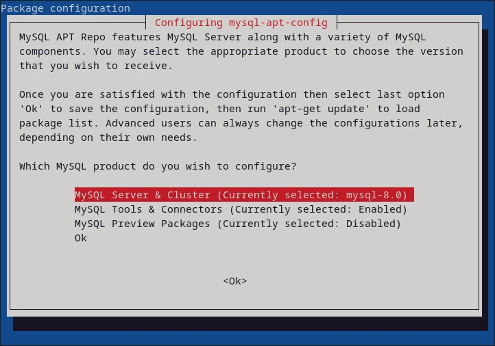 MySQL Configure